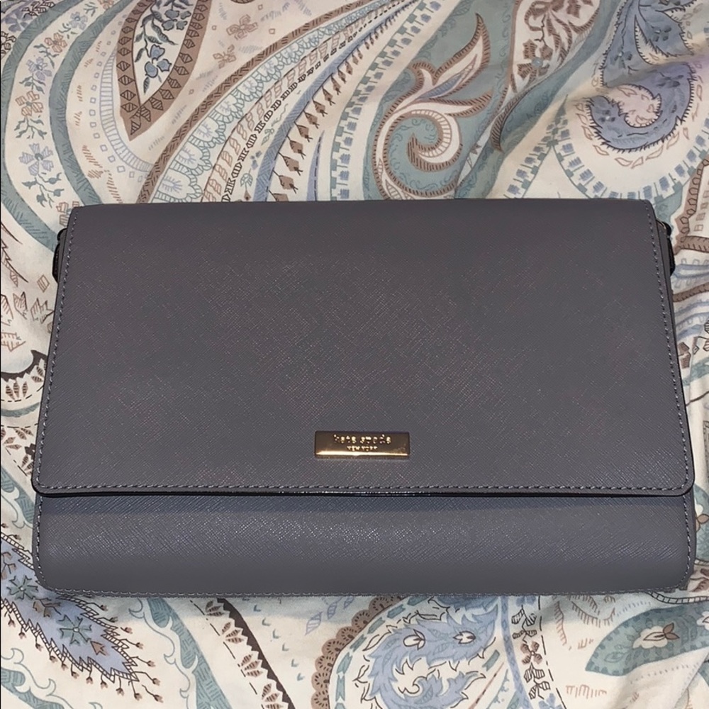 Kate Spade light gray shoulder bag